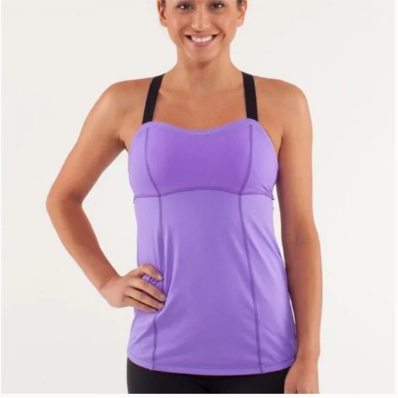 lululemon athletica Tops - Lululemon Athletica Run Catch Me Tank Purple 4